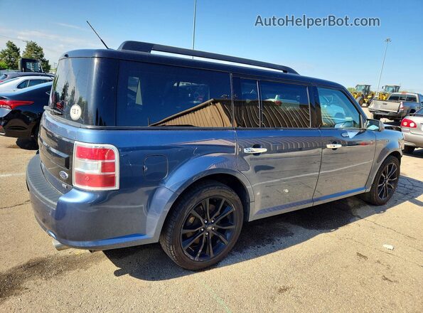 2FMHK6C82KBA10608 2019 FORD FLEX Blue Tył prawy