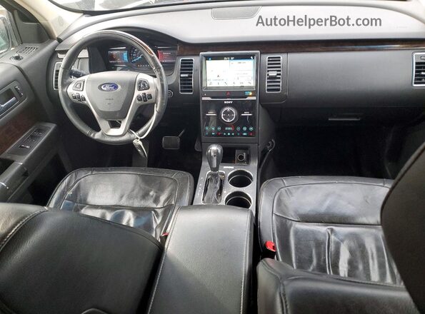 2FMHK6D82KBA04418 2019 FORD FLEX Brown Widok deski rozdzielczej