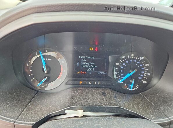 2FMPK3G90GBC40099 2016 FORD EDGE White Widok zestawu wskaźników
