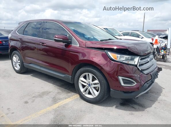 2FMPK3J91HBC09194 2017 FORD EDGE Бордовый Передняя правая четверть