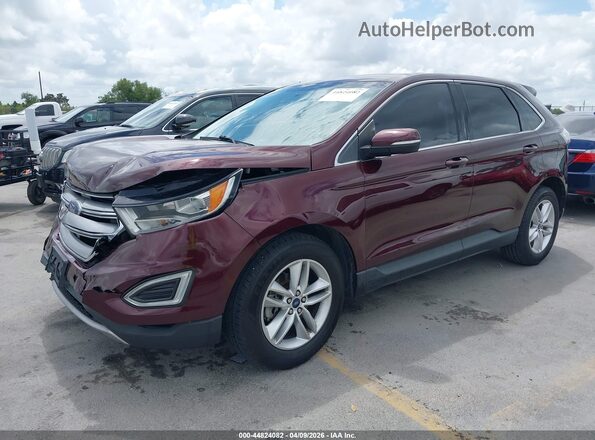 2FMPK3J91HBC09194 2017 FORD EDGE Бордовый Передняя левая четверть