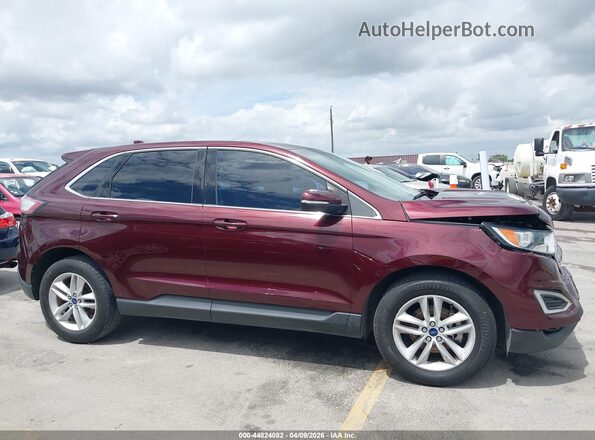 2FMPK3J91HBC09194 2017 FORD EDGE Бордовый Вид задней части салона