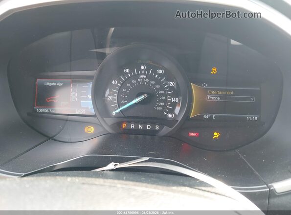 2FMPK3J91LBA45163 2020 FORD EDGE Gray Widok tylnych siedzeń