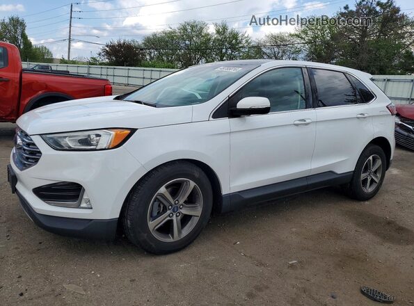 2FMPK3J96KBC70516 2019 FORD EDGE Белый Передняя левая четверть