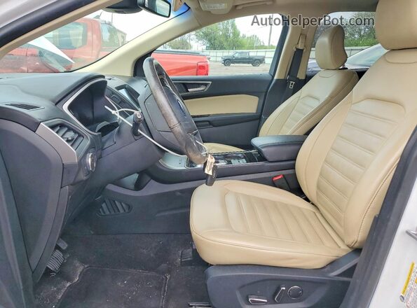 2FMPK3J96KBC70516 2019 FORD EDGE Белый Вид салона спереди