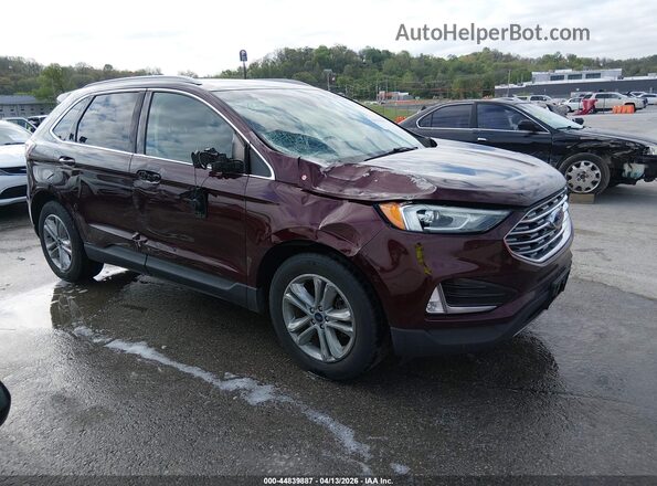 2FMPK3J99LBA57321 2020 FORD EDGE Бордовый Передняя правая четверть