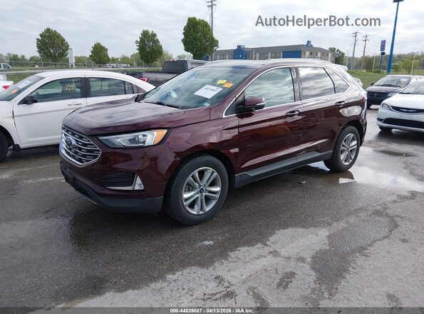 2FMPK3J99LBA57321 2020 FORD EDGE Бордовый Передняя левая четверть