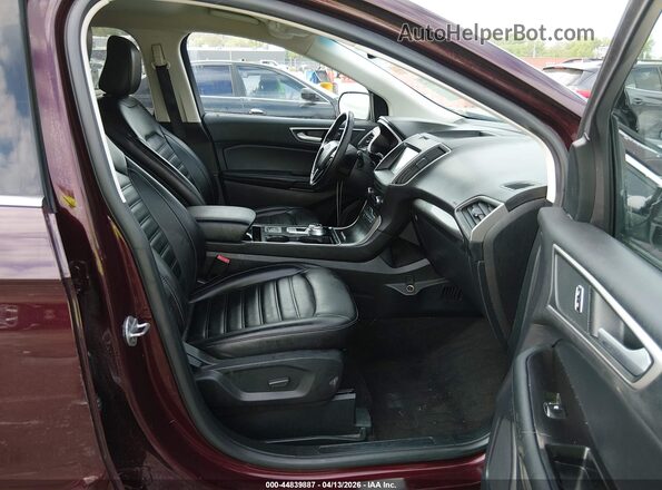 2FMPK3J99LBA57321 2020 FORD EDGE Бордовый Вид салона спереди