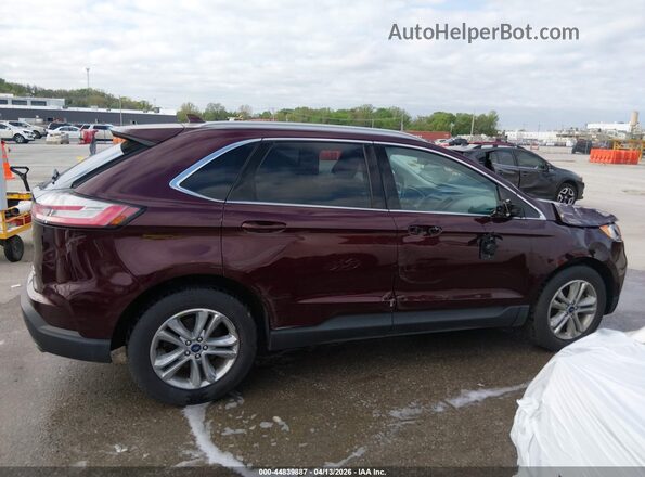 2FMPK3J99LBA57321 2020 FORD EDGE Бордовый Вид задней части салона