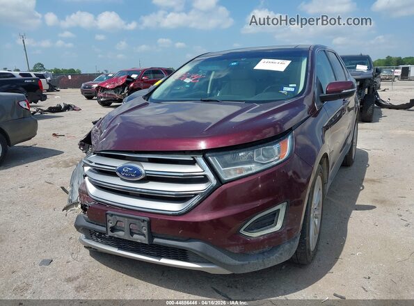 2FMPK3K85HBB10481 2017 FORD EDGE Бордовый Передняя левая четверть