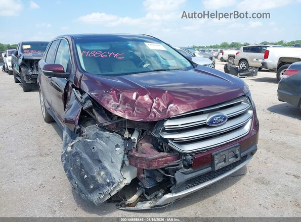 2FMPK3K85HBB10481 2017 FORD EDGE Бордовый Передняя правая четверть
