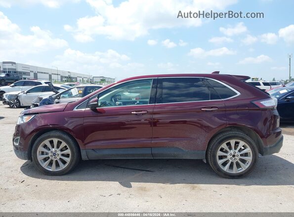 2FMPK3K85HBB10481 2017 FORD EDGE Бордовый 