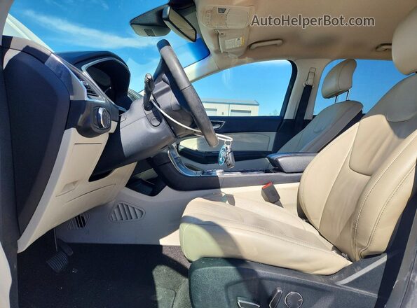 2FMPK3K93KBC57737 2019 FORD EDGE White Widok wnętrza z przodu