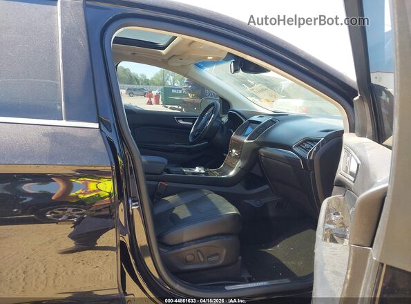 2FMPK3K93LBA45650 2020 FORD EDGE Black წინა სალონის ხედი