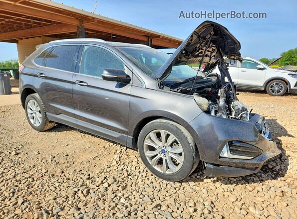 2FMPK3K93LBA56423 2020 FORD EDGE Gray Delantero derecho