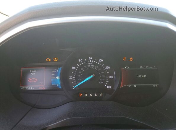 2FMPK3K97JBC04683 2018 FORD EDGE Белый Вид щитка приборов