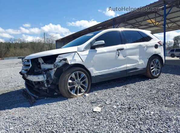 2FMPK3K97JBC04683 2018 FORD EDGE Белый Передняя левая четверть