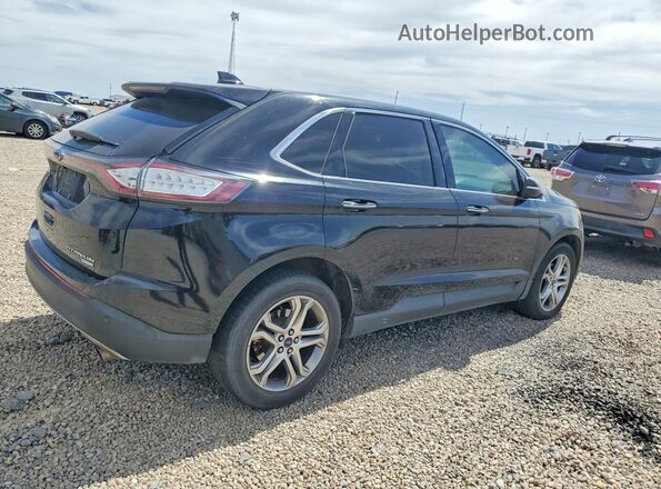 2FMPK3K98HBB19782 2017 FORD EDGE Черный Задняя правая четверть