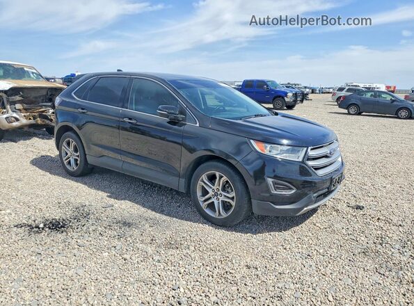 2FMPK3K98HBB19782 2017 FORD EDGE Черный Передняя правая четверть