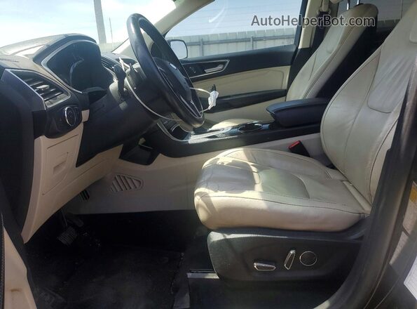 2FMPK3K98HBB19782 2017 FORD EDGE Черный Вид салона спереди