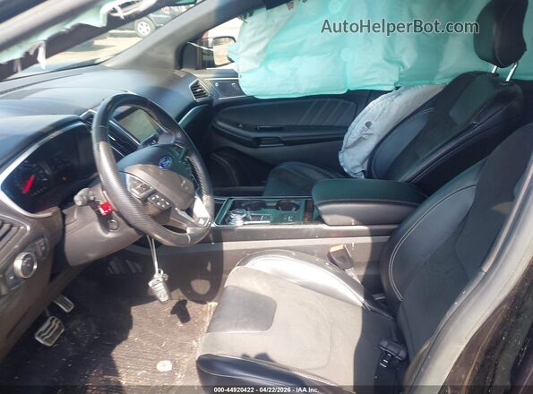 2FMPK4AP1KBB28174 2019 FORD EDGE Черный Вид салона спереди