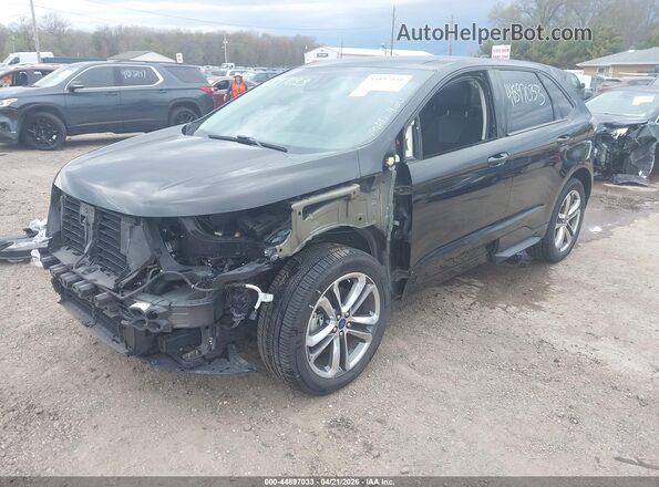 2FMPK4AP4GBC37770 2016 FORD EDGE Черный Передняя левая четверть