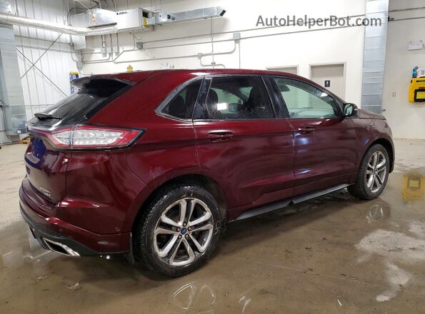 2FMPK4AP5HBC22924 2017 FORD EDGE Бордовый Задняя правая четверть