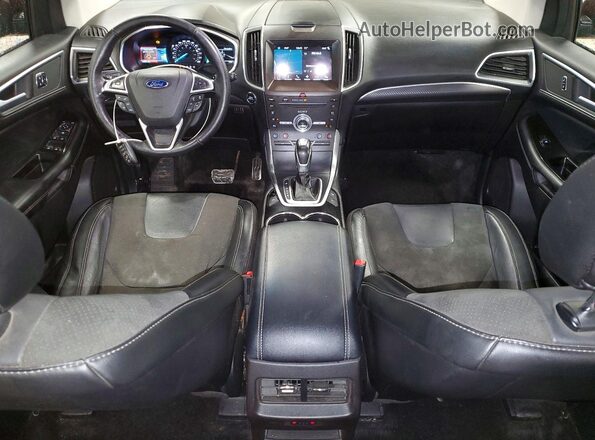 2FMPK4AP5HBC22924 2017 FORD EDGE Бордовый Вид панели приборов