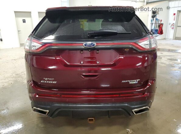 2FMPK4AP5HBC22924 2017 FORD EDGE Бордовый Вид сзади