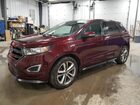 2017 Ford Edge Sport Бордовый vin: 2FMPK4AP5HBC22924 Damage: Left Front Fender, Dent(S) W/ Paint Dmg, 2 To 3 Inches