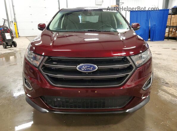 2FMPK4AP5HBC22924 2017 FORD EDGE Бордовый Вид спереди