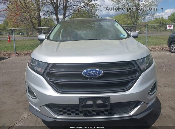 2FMPK4AP5HBC57270 2017 FORD EDGE Silver Widok zestawu wskaźników