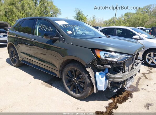 2FMPK4G90RBA18588 2024 FORD EDGE Зеленый Передняя правая четверть