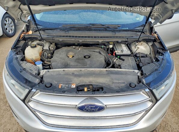 2FMPK4G94GBC00565 2016 FORD EDGE Silver Widok wnętrza z tyłu
