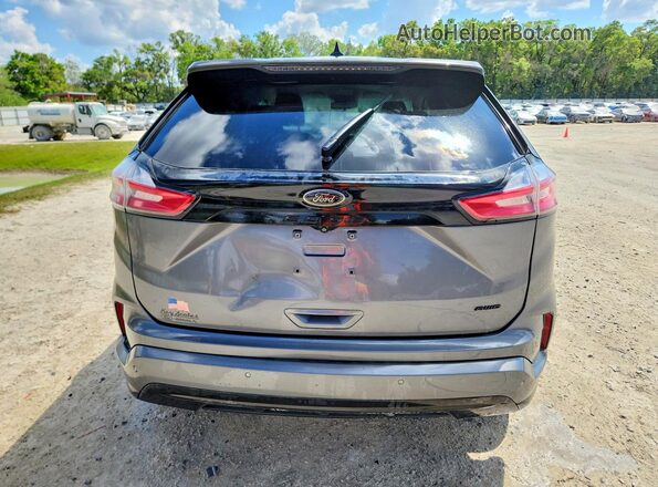 2FMPK4G94NBA97094 2022 FORD EDGE Gray Widok z tyłu