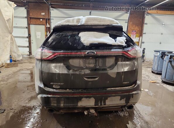 2FMPK4G9XGBC64612 2016 FORD EDGE Charcoal Вид ззаду
