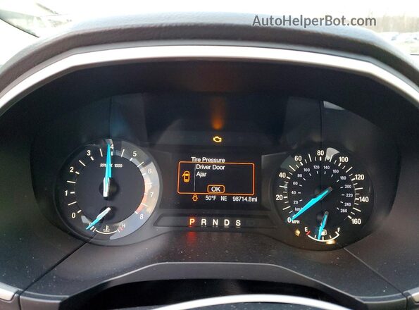 2FMPK4J80HBB44965 2017 FORD EDGE Серебряный Вид щитка приборов