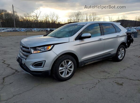 2FMPK4J80HBB44965 2017 FORD EDGE Серебряный Передняя левая четверть