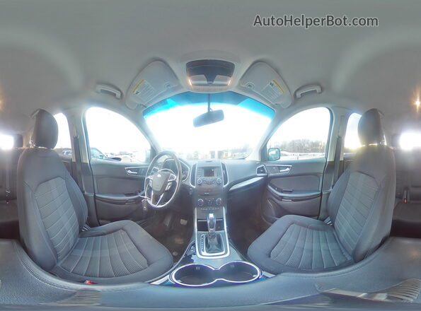 2FMPK4J80HBB44965 2017 FORD EDGE Серебряный Панорамный вид салона 360°