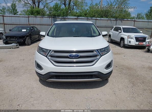 2FMPK4J83GBC62345 2016 FORD EDGE White Widok zestawu wskaźników