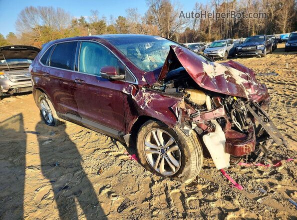 2FMPK4J85HBC60176 2017 FORD EDGE Бордовый Передняя правая четверть