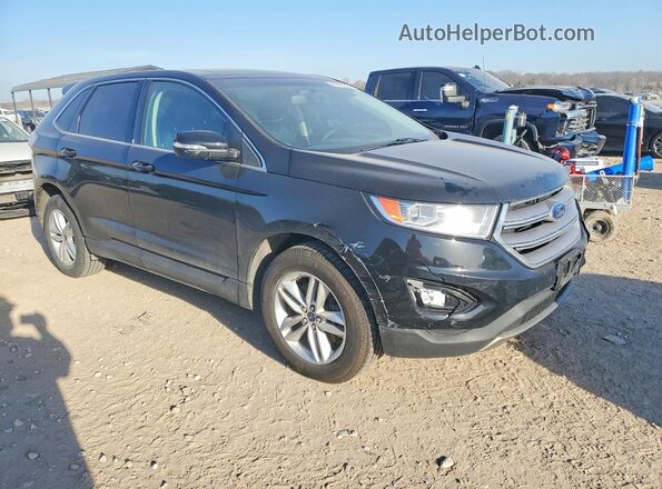 2FMPK4J90HBC39745 2017 FORD EDGE Black Przód prawy
