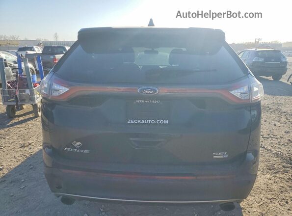 2FMPK4J90HBC39745 2017 FORD EDGE Black Widok z tyłu