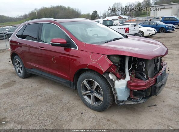 2FMPK4J90KBC59341 2019 FORD EDGE Maroon Przód prawy