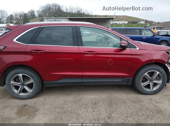 2FMPK4J90KBC59341 2019 FORD EDGE Maroon Widok wnętrza 360 stopni