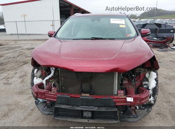 2FMPK4J90KBC59341 2019 FORD EDGE Maroon Widok wnętrza z tyłu