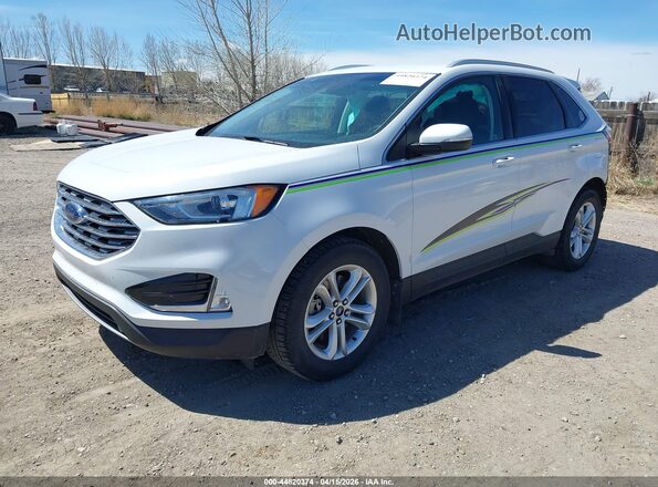 2FMPK4J90KBC66077 2019 FORD EDGE Белый Передняя левая четверть