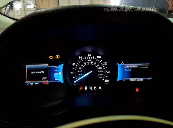 2FMPK4J90RBA10726 2024 FORD EDGE Белый Вид щитка приборов