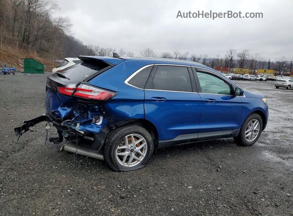 2FMPK4J90RBA48974 2024 FORD EDGE Синий Задняя правая четверть
