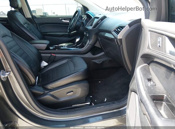 2FMPK4J93GBC00775 2016 FORD EDGE Gray Вид салону спереду